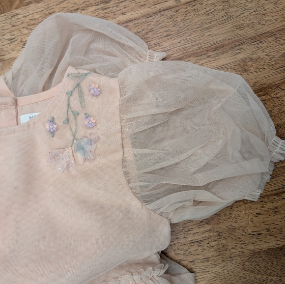 NWOT! Next Brand Girl's Tulle Floral Dress - Picture 12 of 15